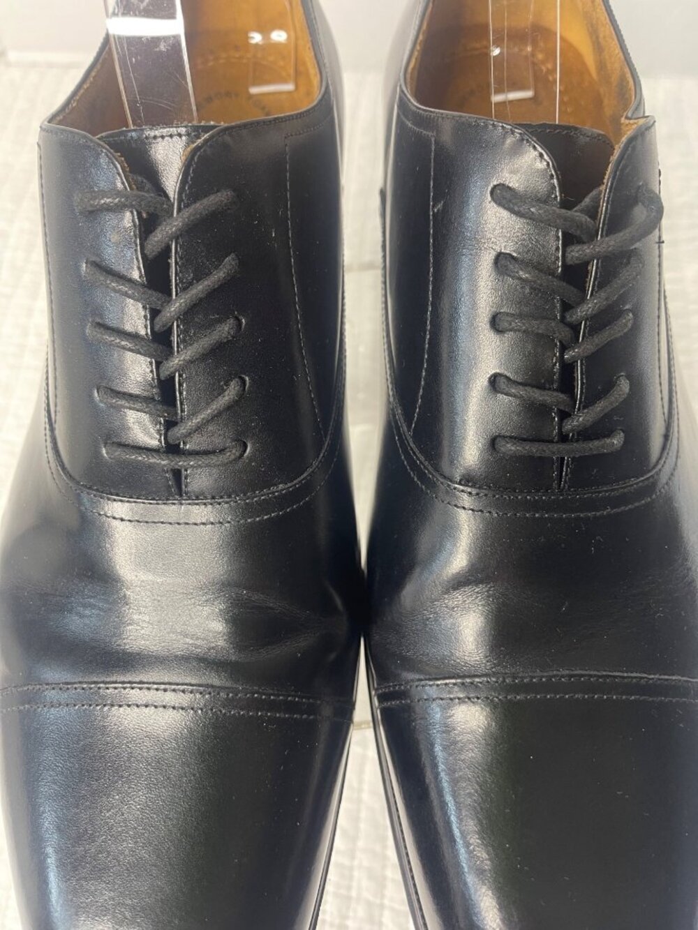 Florsheim Black Leather Mens Corbetta Cap Toe Oxford Dress Shoes 13D Office - Picture 6 of 9